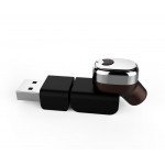 Wholesale Super Mini Small Tiny Bluetooth Headset with easy USB Charger (Black)